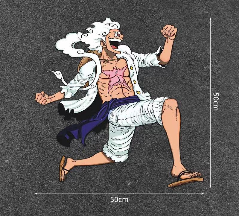 車のステッカースクラッチカバーカバーステッカーワンピースルフィ 5 ギア 防水 車のステッカーオートバイ電気自動車パーソナライズされたステッカー