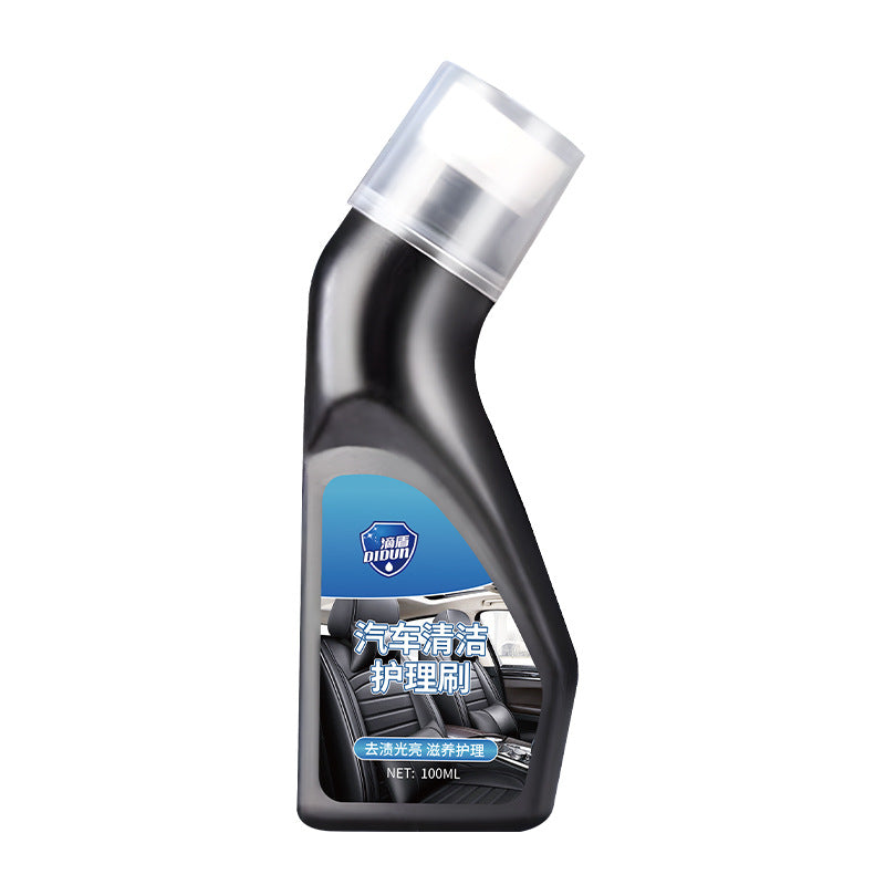 自動車用クリーニングケア剤 車用インテリアクリーニングブラシ&フォーム式クリーナーセット 天井・本革シート・汚れ取り専用