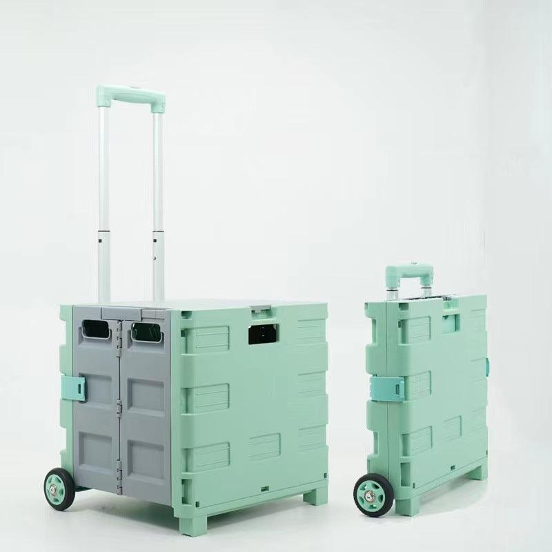 車載収納 ポールボックス二輪野菜購入車折り畳み収納ボックス家庭用カート回転運搬移動カートキャンピングカー