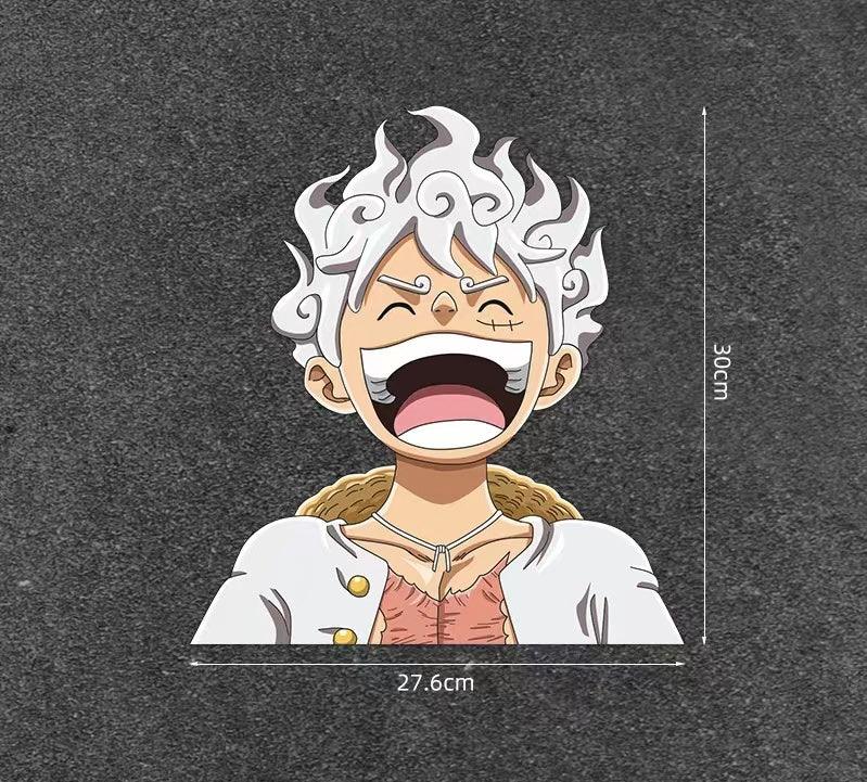 車のステッカースクラッチカバーカバーステッカーワンピースルフィ 5 ギア  防水  車のステッカーオートバイ電気自動車パーソナライズされたステッカー