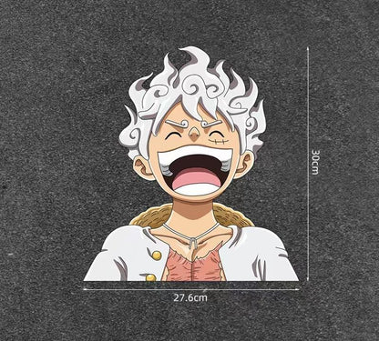 車のステッカースクラッチカバーカバーステッカーワンピースルフィ 5 ギア  防水  車のステッカーオートバイ電気自動車パーソナライズされたステッカー