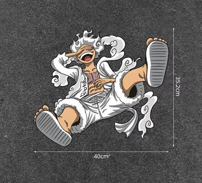 車のステッカースクラッチカバーカバーステッカーワンピースルフィ 5 ギア  防水  車のステッカーオートバイ電気自動車パーソナライズされたステッカー