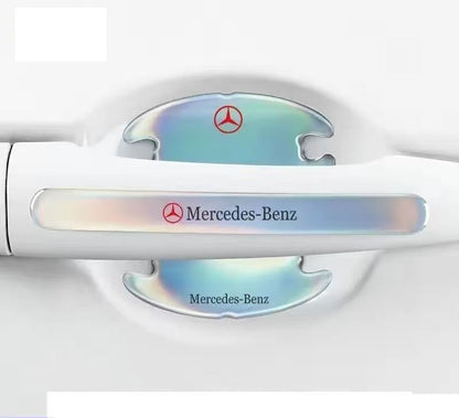 車用品　夜光レーザーカラー （8個セット） 傷防止ドアエッジガード、ドアハンドルプロテクター、ドアエッジプロテクター、ハンドル傷防止ステッカー、装飾