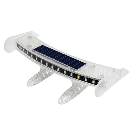 新モデル 自動車エクステンション デコレーション用汎用小型エクステンション ランプ付き 防水・ソーラー充電式 追突防止ランプ